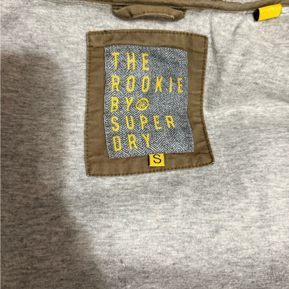 Superdry Military Field Jacket in Khaki Brown - Picture 3 of 10